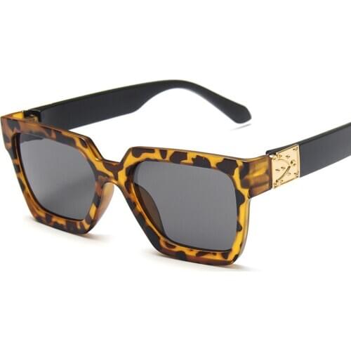 New Arrived Square Large Frame Child Sunglasses Boy Girl Baby Thick Frame Clear Ocean Lenses Kids Sun Glasses Retro Brand UV400