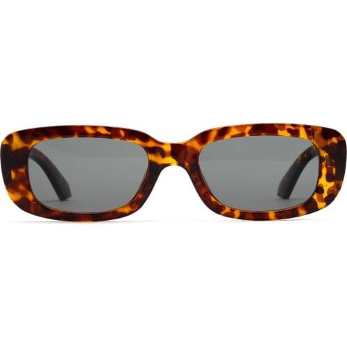 Glasses small frame tortoiseshell shades for women retro leopard print small men and women sunglasses uv400