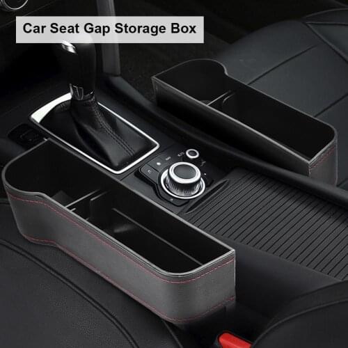 Car Seat Gap Organizer Car Seat Gap Filler Multifunctional Console Side Pocket Caddy Cup Holder Storage Box Car Accessories