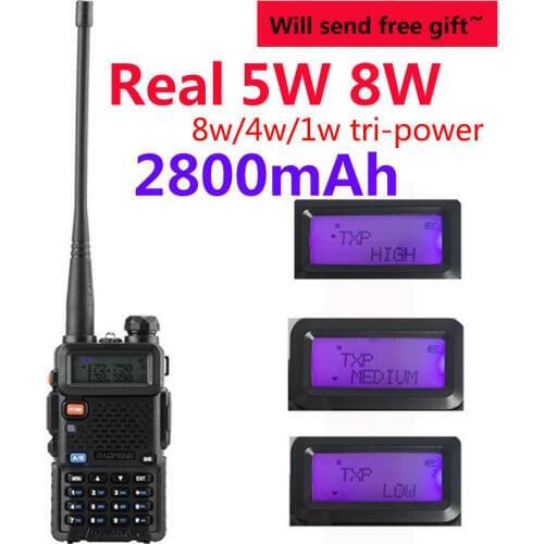 2021 baufeng uv5r uv 5r+ 2800mah uv 5r baofeng 8w midland talkie-walkie 10 km 5 km walki taki vhf uhf portable west ham cb radio