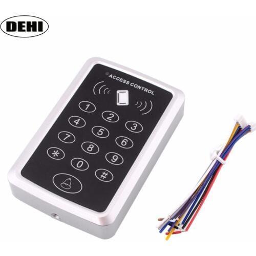 125Khz 12V DC RFID Door Reader Mini Keypad Proximity ID Access Control System EM4100/TK4100 Card Access Control Door Opener