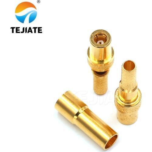 1PCS SMB-K-3 UHF-J-3 CRC9-JW-3 TS9-JW-3 RF Adapter Opening Type Match For RG58/142 Nickel Plated Gold Plated Connector