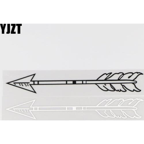 YJZT 19.1CM*2.6CM Arrow Creative Car Sticker Vinyl Applique Decorative Personality Pattern 1A-0364