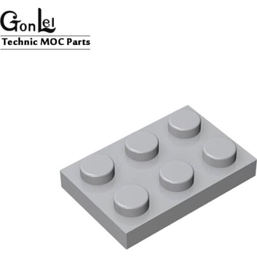 110Pcs/lot Bulk Brick Parts 3021 Plate 2 x 3 DIY LOGO Building Blocks Toy Compatible with MOC MOC Brick Assemble Particles