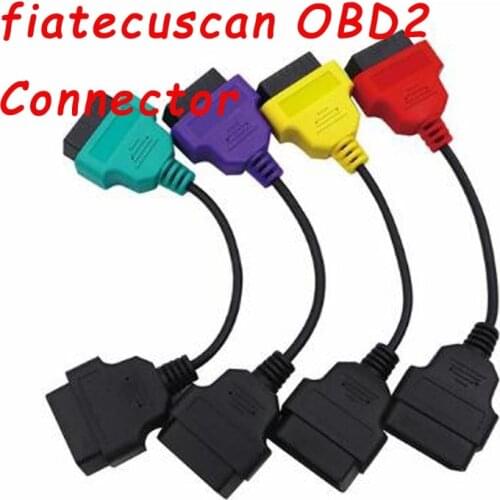 4PCS/lot High Quality for fiatecuscan OBD2 Connector Diagnostic Cable For Fiat ECU Scan MultiECUScan Cable for Fiat for Lancia