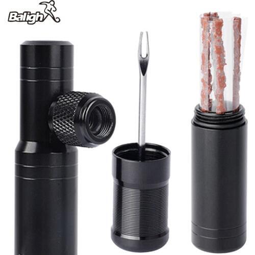 Balight 5pcs Bicycle Tools Tire Repair Rubber Strip And Bicycle Tire Repair Drill For MTB Roads Bike Tubeless Repair Tool useful
