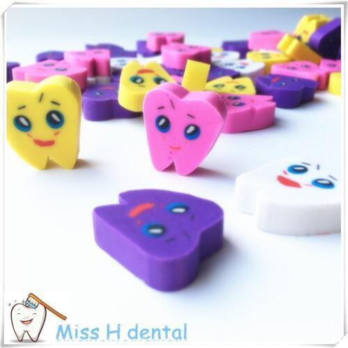 500pcs Molar Tooth Rubber Erasers Dentist Dental Clinic School Great Kids Gift