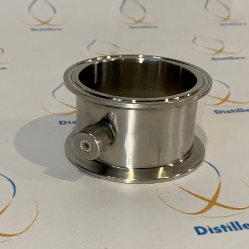 2.5" Tri-Clamp Thermowell Pipe, connector for sensors diameter 4-10mm , Stainless Steel 304, Silicone Seal