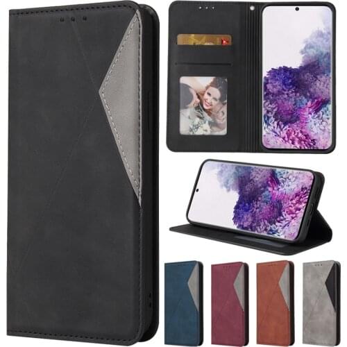 Wallet Skin Feel Full Frosted Stitching Case For Samsung Galaxy S20 S20Plus S20Ultra S20FE S10/9/S8 Plus A11 A21S A31 A51 A71