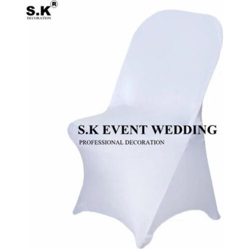 Cheap Price Lycra Stretch Spandex Folding Chair Cover For Banquet Wedding Decoration