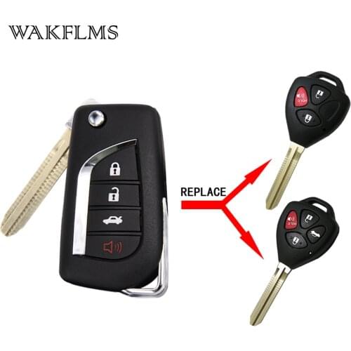 3+1btn Flip Key For Toyota Camry/RAV4 314.4MHz with 4D-67 Chip / 4D-G Chip FCC ID : HYQ12BBY Replace