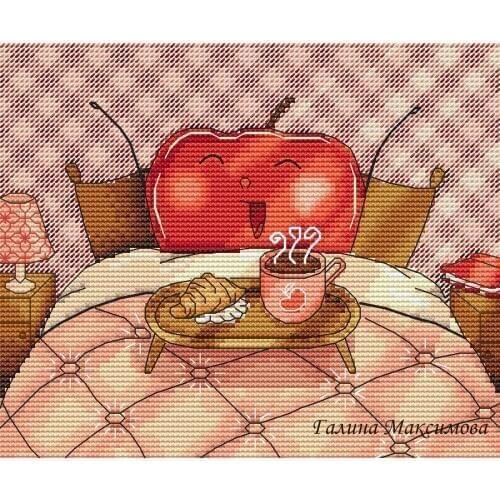 GG Counted Cross Stitch Kit Cross stitch RS cotton with cross stitch no print friendship Little girl Good morning