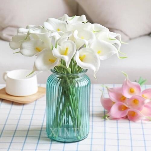 1/4/10pcs Calla Lily Artificial Flowers for Christmas Wedding Decorations Garden Fake Plants Artificial Plants Home Vase Decor