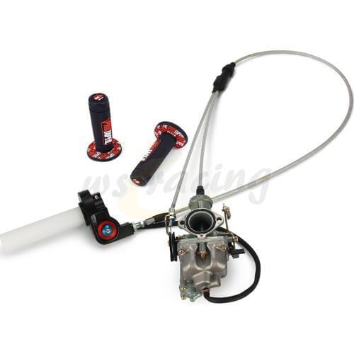 Motorcycle 30mm PZ30 Carburetor Fuel Throttle Dual Cable Pro Grips For Keihin 200CC 250CC Pit Bike Dirt Bike ATV