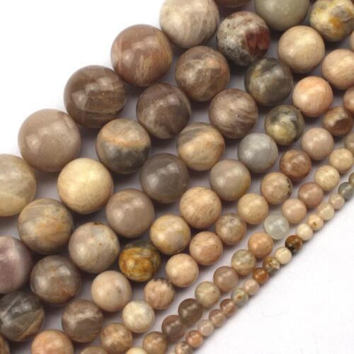 Round sun stone beads natural stone beads DIY loose GEM beads for jewelry making strand 15 " wholesale