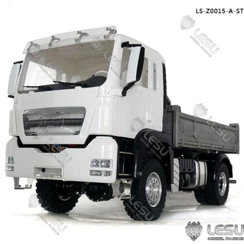 LESU Metal 4*4 Chassis 1/14 MAN TGS Cabin Dumper Truck A Model W/ Light Sound Motor ESC TH16798-SMT3