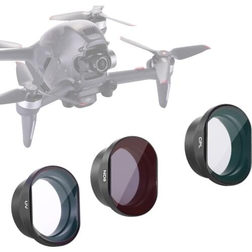Neewer 3-Pack Filter Set for DJI FPV Drone, CPL Circular Polarizer Filter, UV Filter and ND8 Filter Kit