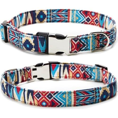 New Dog Collar Nation Storm Simia Floral Half Metal Stud Dog Collar Harness Fashion Pet Supplies Dog Collars Dog Accessories