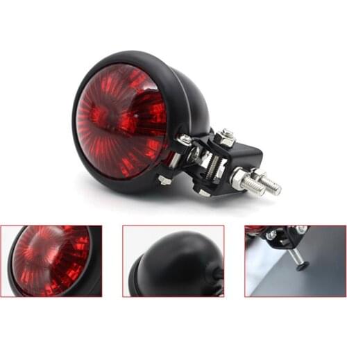 Retro Motorcycle LED Adjustable Racer Style Stop Tail Light Motorbike Brake Rear Lamp Taillight Motorcycles Accessories