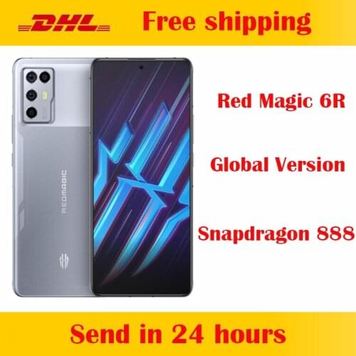 Global Version New Original Official Nubia Red Magic 6R 5G Cell Phone 6.67inch AMOLED Snapdragon 888 Octa Core 64MP Camera