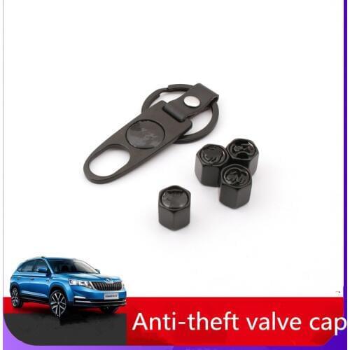 Dedicated Anti-Theft Valve For Skoda Octavia Superb Car Wheel Tires Valves Tyre Stem Air Caps Airtight Cover Car Accessories