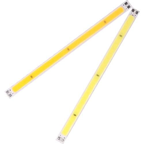 5pcs 6mm Width LED Bar Light 100mm LED COB Strip 2W 12V Lamp RA80 for DIY Worklamp Desklamp DC12V LED Chip Warm Cool White 10cm
