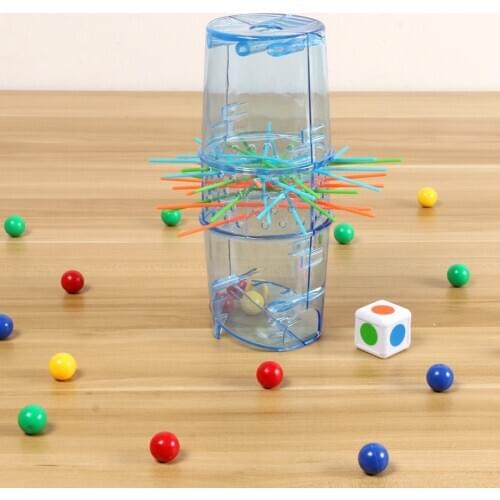 Trick Stick Don't let the Marble Fall Mini Desktop game New Board Game For Kids Family Interactive Puzzle Toys 2-4 Palyers