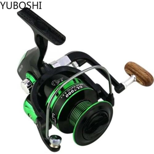 YUBOSHI GL1000-7000 Spinning Fishing Reel 12BB Metal Grip Fishing Reel 5.5:1 Gear Ratio Metal Spool Fishing Coil
