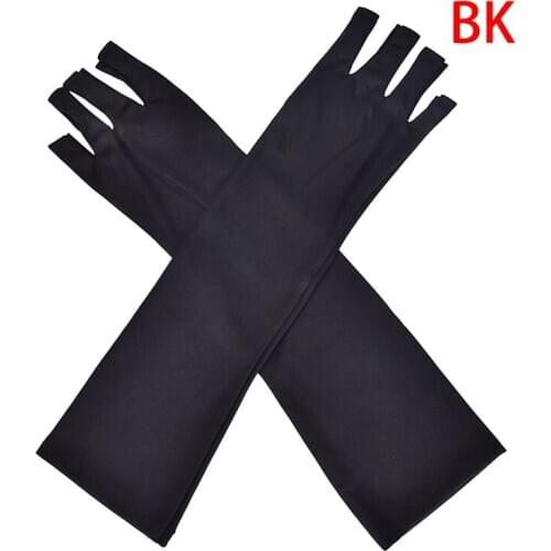 1Pair 25cm/40cm Nail Art Anti UV Gel Glove For UV Light / Lamp Radiation Protection Manicure Dryer Gel Polish Glove