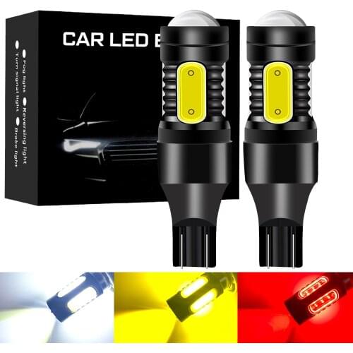 2pcs T15 W16W 912 921 S25 1156 P21W BA15S BAY15D BAU15S PY21W T20 COB LED Led Bulbs for Reverse Turn Signal Brake Light 12V 24V
