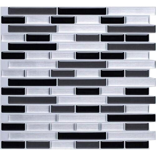 3D Wall Stickers Brick Wallpaper Tile for Kitchen Bathroom Backsplash Anti-Tile Home Decor 28x23.5Cm