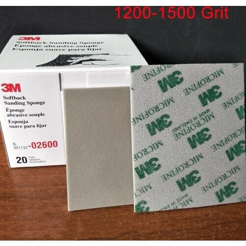 500-1500 Grit 3M Sponge Sandpaper Wet & Dry Sanding Paper Model Polished Abrasive Tools For Grinding