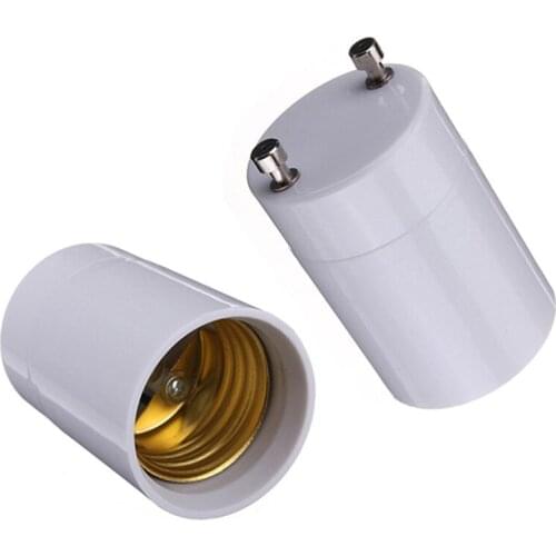 100pcs/lot GU24 to E27 lamp adapter,E27 to GU24 converter,Fire proof PBT,GU24 male to E27 female
