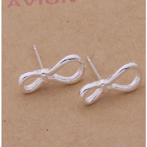 AE279 Hot sterling earrings , fashion jewelry , The beauty of the 8 shape /cfaakwha apcajgja silver color