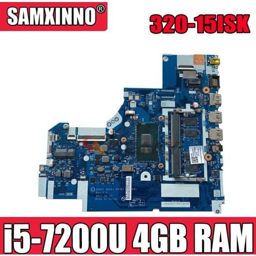 Akemy For Lenovo 320-15ISK 320-15IKB 320-17IKB Notebook Motherboard DG421 DG521 DG721 NM-B241 i5-7200U RAM 4GB Tested testing