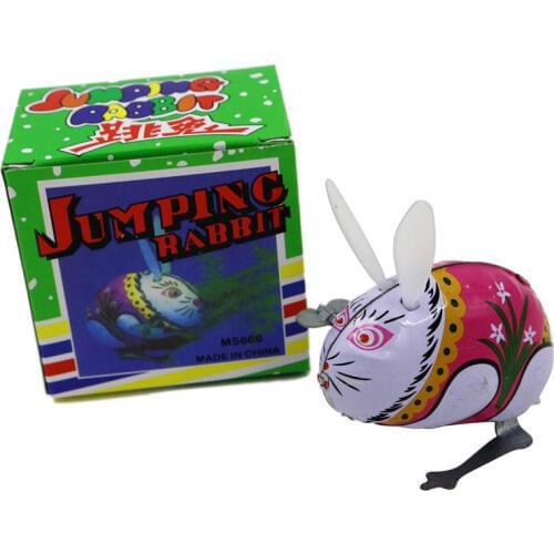 ASSOT Kids Classic Toy Tin Wind Up Clockwork Toys Jumping Iron Frog Cock Toy New Action Figures Toy For ChildrenToy