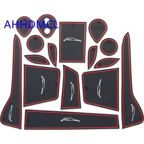Car Anti-Dirty Pad Door Groove Gate Slot Cup Armrest Storage Mat For Izoa