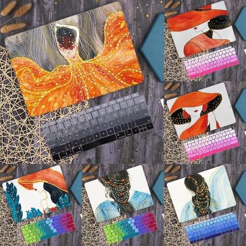 For MacBook Air 13 inch Case A2337 A2179 A1932 A1466 Girl Printed Plastic Hard Case For Macbook Pro 13 2020 A2338 A2289 M1 Cover