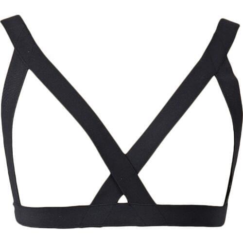 Black Open Chest Cage Bra Sexy Bondage Harness Lingerie Pastel Goth Body Cage Punk Edgy Body Harness Womens Belt