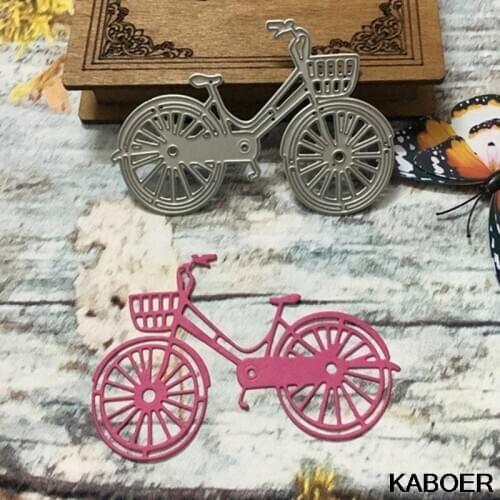 Diy Paper-cut Carbon Steel Knife Mold Bicycle Craft Art Embossing Knife Mold Handmade Lovely Bike Bicycle Metal Cutting Dies
