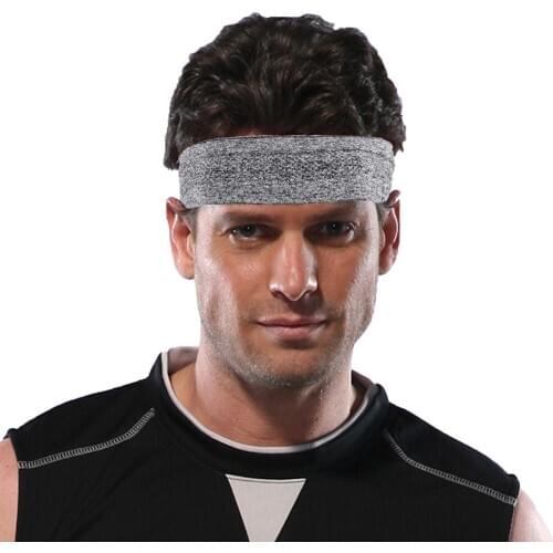 Women Men Sweatband Headband Elastic Cotton Sports Gym Fitness Fashion Headwear Anti-slip Moisture Wicking Sweatband