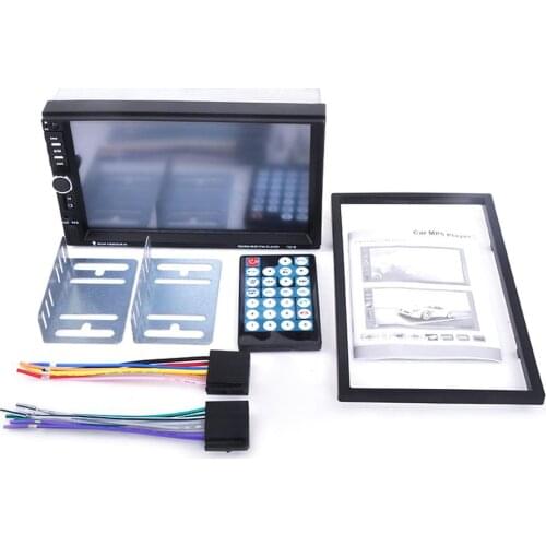 2 Din MP5 Player 7 Inch LCD Touch Screen Auto FM Radio Video Player Music Audio With USB Support Rear Camera Drop Shipping