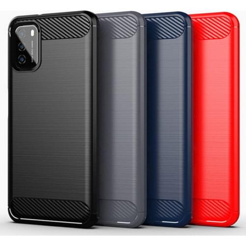 Soft case For POCO M3 case POCO X3 NFC Ultra Thin Silicone Carbon Fiber cover for POCO F2 Pro Fundas POCO C3 POCO M3