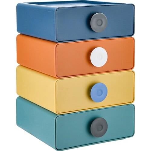 NEW Desktop Organizer Drawer Makeup Storage Box Stackable Jewelry Container Large Capacity Office Dorm Room Storage