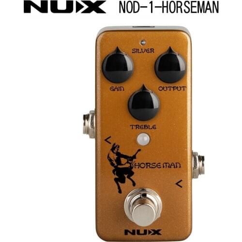 NUX NOD-1 HORSEMAN Overdrive Guitar Effect Pedal Full Metal Shell
