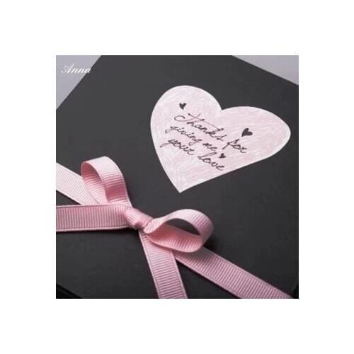 60pcs/lot Gift Packagingsealing paste sticker "thanks for giving me your love"packaging sticker Baking decoration