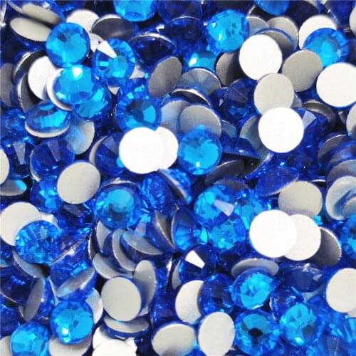 Capei Blue Stunning unusual quanlity! Multi colors crystal Non Hot Fix Rhinestone flat back strass nail glitters garment stone