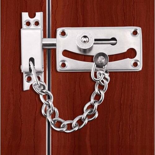 Practical Chain Lock Anti-Theft Thicken Stainless Steel Security Lock Door Hardware Anti-rust Thicken Gate Lock for Residential