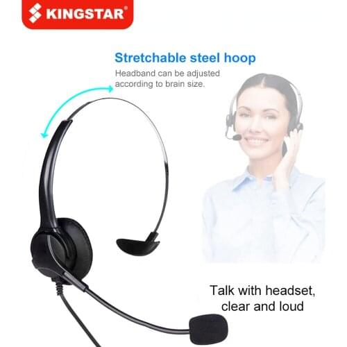 Noise Canceling Communication Headphone Wired Call Center Headset for PC Computer Phones Desktop for Drivers/Call Center Office