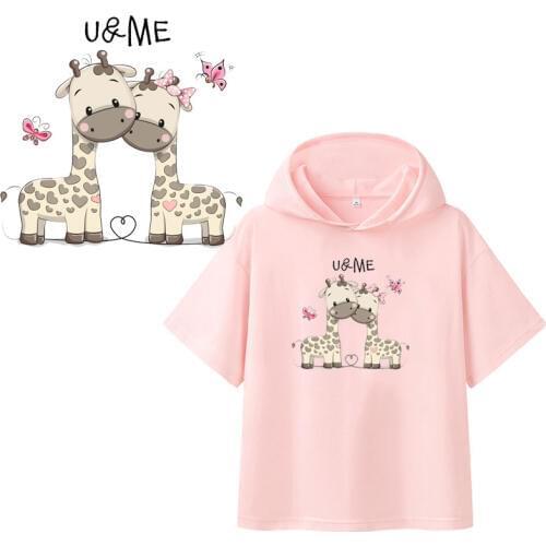 Cute cartoon animal Clothing Stickers Iron On Patches Heat Transfers Patch For Clothes Boy Girl T-shirt Appliques Decoration